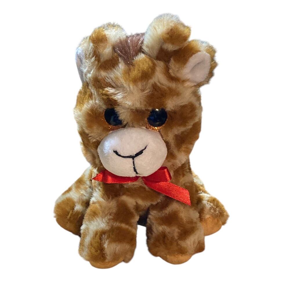 PUBLIX Baby giraffe plush Sparkling Brown gold eyes